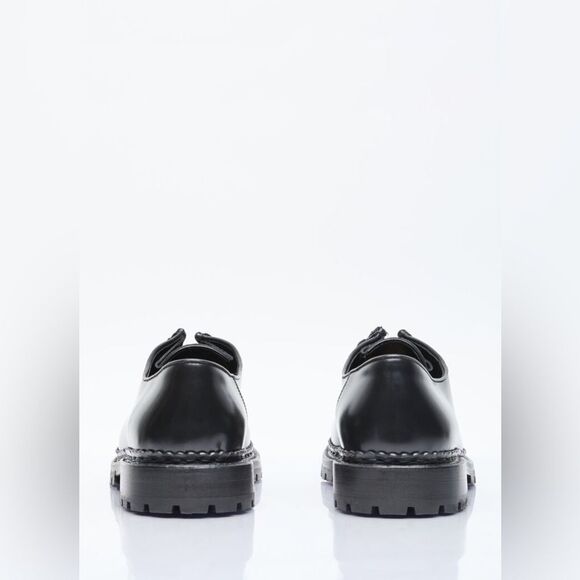 NWT YSL Yves Saint Laurent Black Leather Pony hair Loafers Size EU45 main image 8